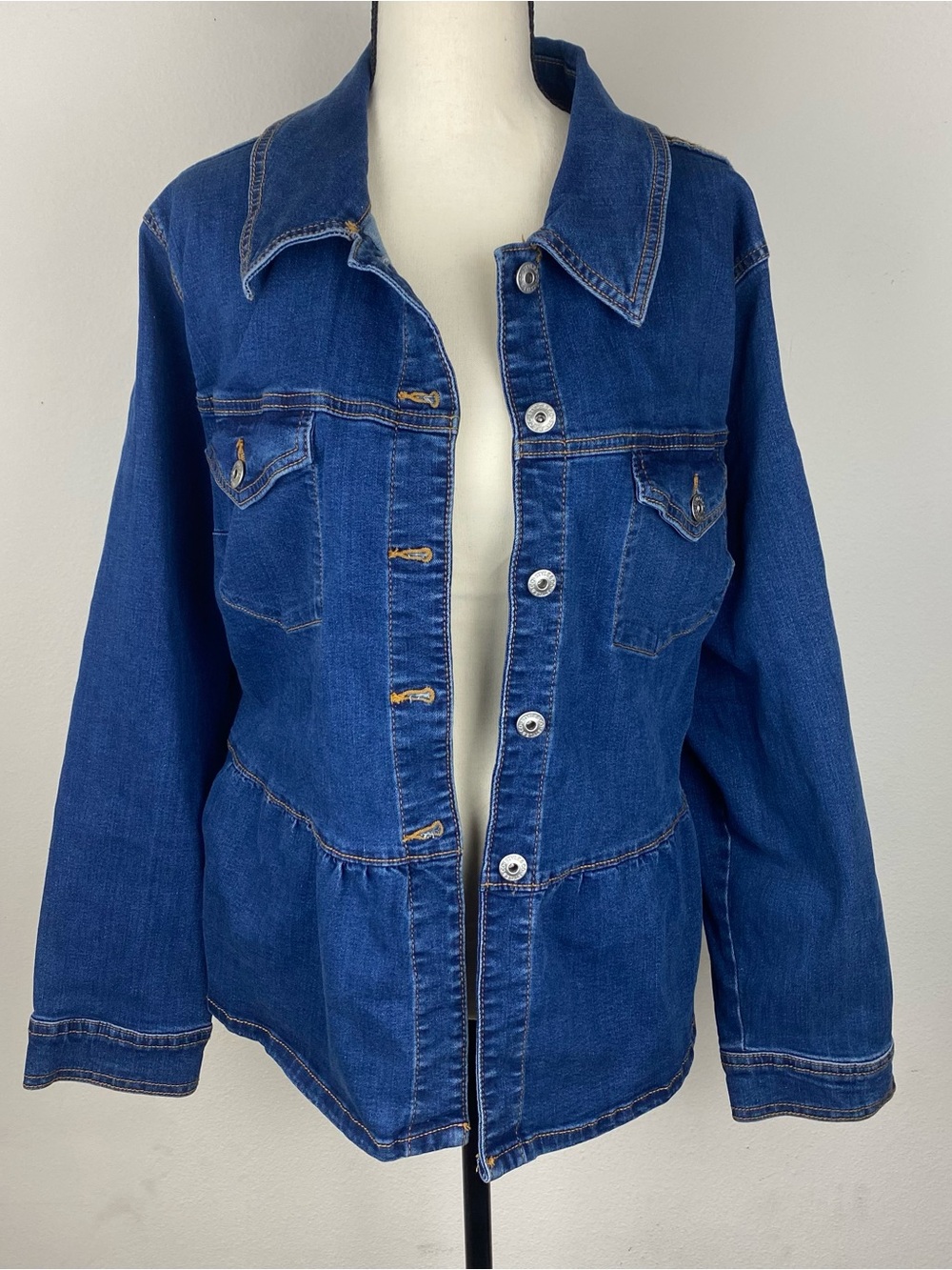 Style & Co Classic Women's Dark Blue Denim Jacket